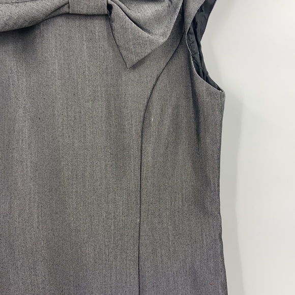 Sandra Darren elegant grey shimmer sheath dress size 6 - Picture 10 of 15
